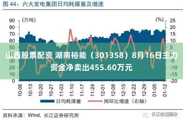 山西股票配资 湖南裕能（301358）8月16日主力资金净卖出455.60万元