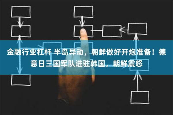 金融行业杠杆 半岛异动，朝鲜做好开炮准备！德意日三国军队进驻韩国，朝鲜震怒