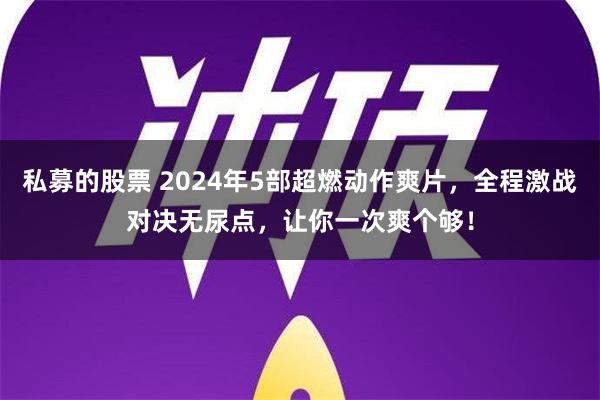 私募的股票 2024年5部超燃动作爽片，全程激战对决无尿点，让你一次爽个够！