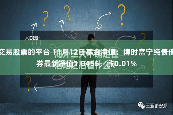 交易股票的平台 11月12日基金净值：博时富宁纯债债券最新净值1.0455，涨0.01%