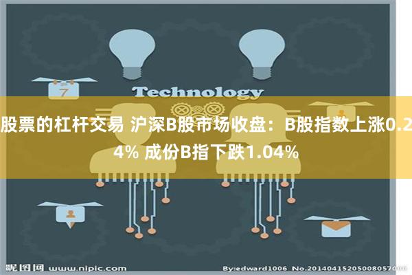 股票的杠杆交易 沪深B股市场收盘：B股指数上涨0.24% 成份B指下跌1.04%